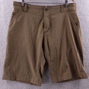 KUHL Mens Hiking Stretch Shorts Khaki Size 38 Flat Front Outdoor Casual